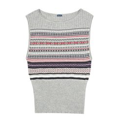 Chaleco de punto de lana gris de la colección otoño/invierno 2011-2012 de Guitare