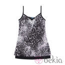 Top de tul de doble faz negro de la colección otoño/invierno 2011-2012 de Guitare