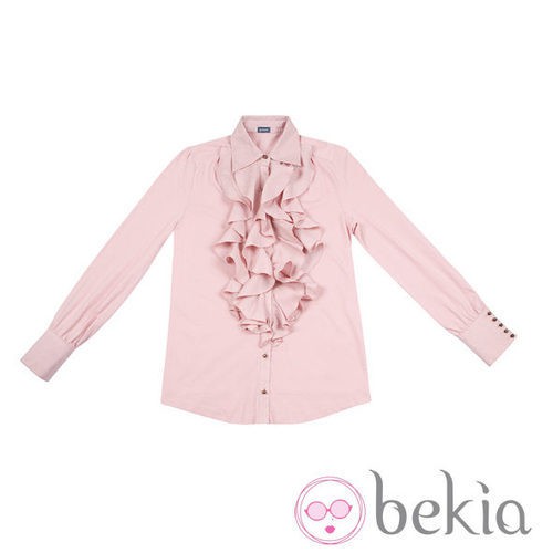 Camisa de punto muy fino rosa palo de la colección otoño/invierno 2011-2012 de Guitare