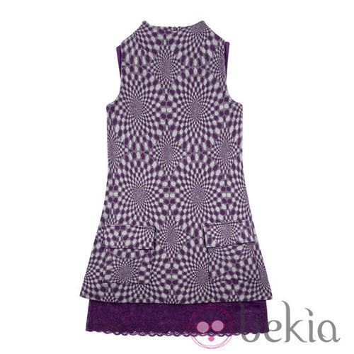 Vestido de punto con estampado morado de la colección otoño/invierno 2011/2012 de Guitare