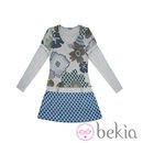 Mini vestido gris con estampados florales de la colección otoño/invierno 2011/2012 de Guitare