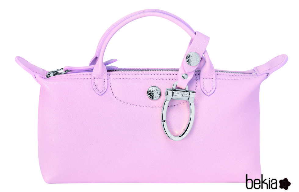 Bolso pequeño rosa de la colección de Mr Bags para Longchamp