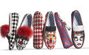 Pares de zapatos estampados de la colección cápsula Tod's circus diseñada por Anna Dello Russo