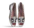 Manoletinas en tonos metalizados de la colección cápsula Tod's circus diseñada por Anna Dello Russo
