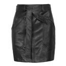 Falda efecto piel en color negro de la colección 'Partying' de Pull&Bear