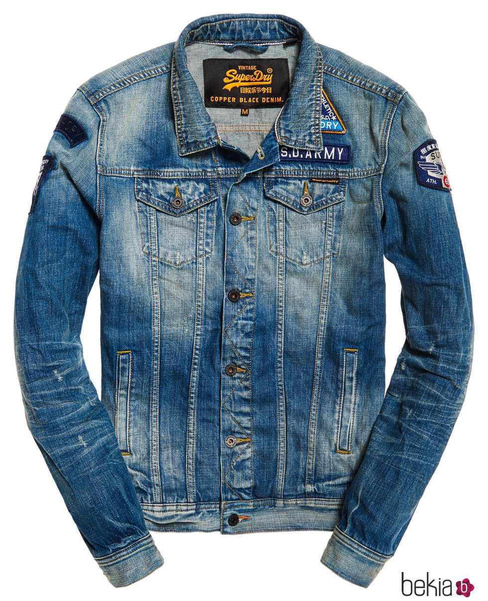 Chaqueta denim masculina de Superdry de la colección otoño/invierno 2017