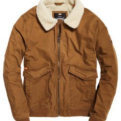 Chaqueta marrón masculina de Superdry de la colección otoño/invierno 2017