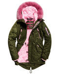 Parka verde femenina de Superdry de la colección otoño/invierno 2017