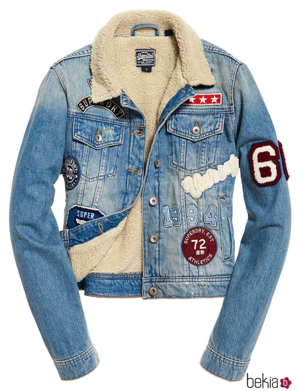 Chaqueta denim femenina de Superdry de la colección otoño/invierno 2017