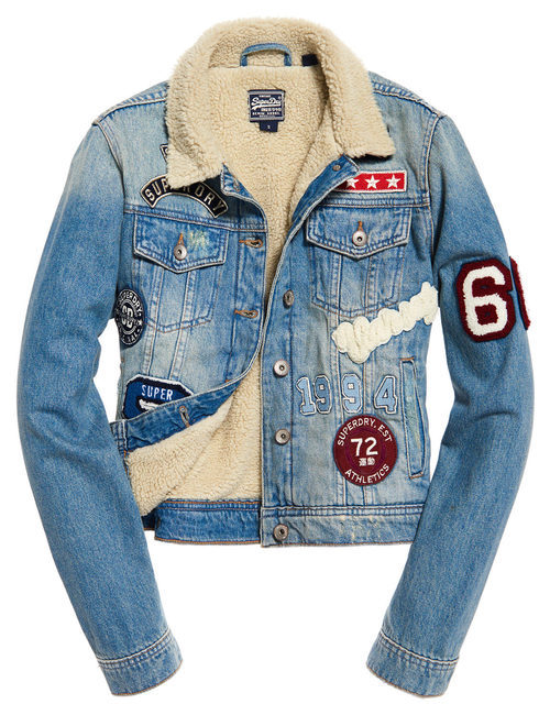Chaqueta denim femenina de Superdry de la colección otoño/invierno 2017