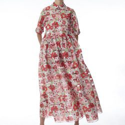 Vestido midi con print floral de la colección 'Resort 18' de '2ND LAB by The 2nd Skin Co'