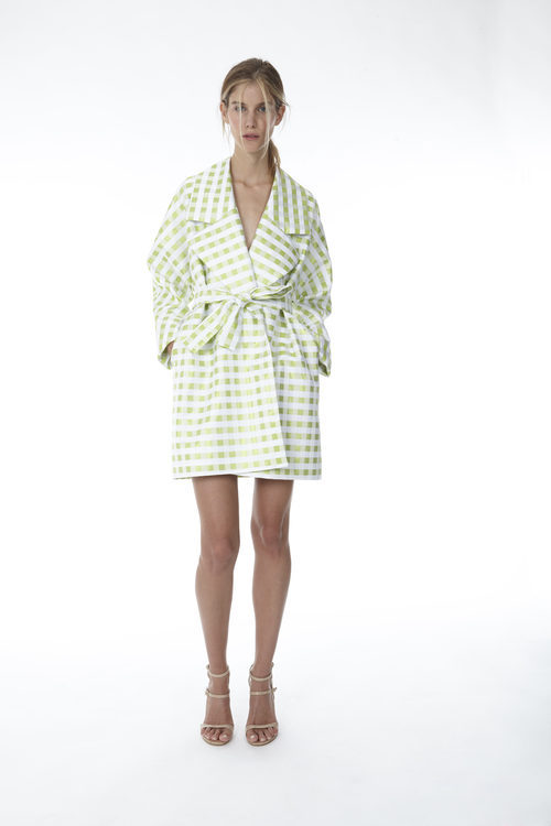 Gabardina de cuadros vichy de la colección 'Resort 18' de '2ND LAB by The 2nd Skin Co'