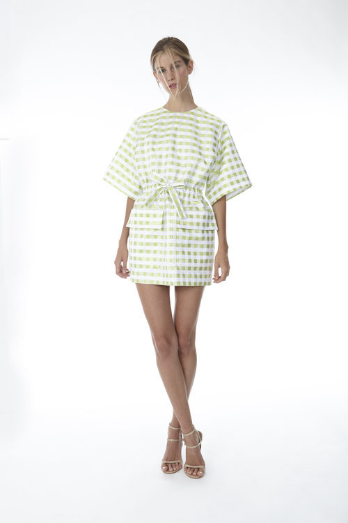 Vestido mini con cuadros vichy de la colección 'Resort 18' de '2ND LAB by The 2nd Skin Co'