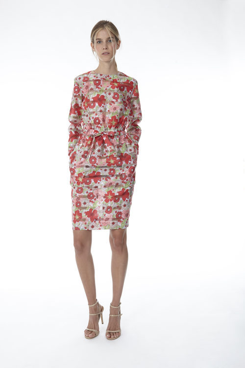 Vestido midi de tubo con prit floral de la colección 'Resort 18' de '2ND LAB by The 2nd Skin Co'