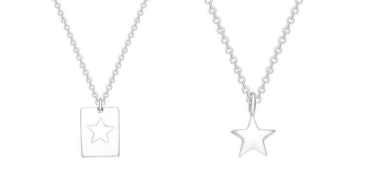 Collares complementarios de estrella de la colección 'Best Friends' de Apodemia