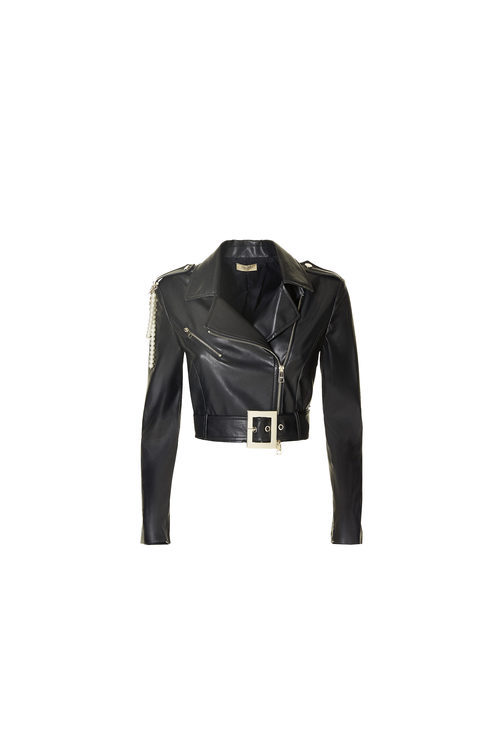 Chaqueta de cuero de la colección Liu Jo para primavera/verano 2018