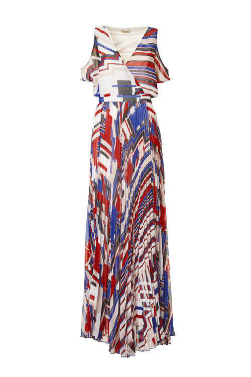 Vestido largo estampado de la colección Liu Jo para primavera/verano 2018