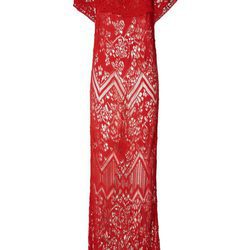 Vestido largo de encaje de la colección Liu Jo para primavera/verano 2018