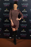Eva Marciel con un vestido brillante en la premiere de la película 'Molly's game' en Madrid