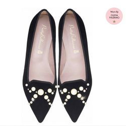 Bailarinas negras de Pretty Ballerinas de la colección de verano 2018 por Olivia Palermo