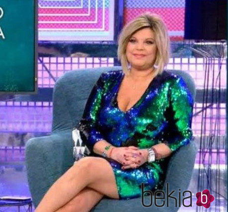 Terelu Campos con un vestido de Zara en 'Sálvame Deluxe'