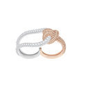 Anillo doble 'Lifelong' con diseño de nudo de la colección 'Dia de San Valentín 2018' de Swarovski