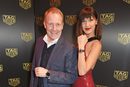 Bella Hadid y Rob Diver presentando el reloj 'Link Lady' de Tag Heuer en Londres