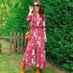 Paula Echevarría con un total look bohemio