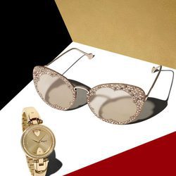 Complementos femeninos dorados de la colección Navidad 2017 de Salvatore Ferragamo
