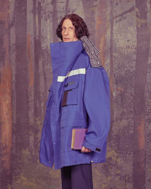Chaqueta de abrigo de hombre de la firma Balenciaga de la temporada primavera/verano 2018