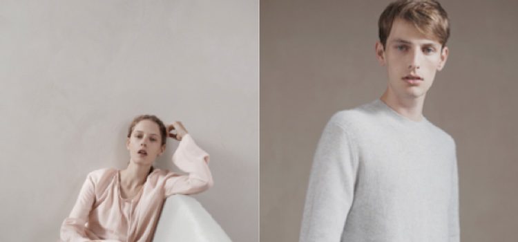 Modelos posando con prendas de cashmere de la colección especial 'Cashmere & leisure' de COS