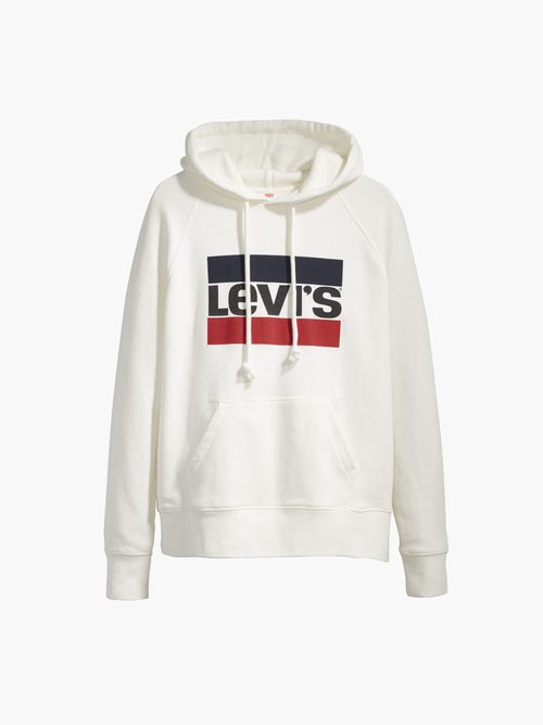Sudadera blanca con logo para mujer de 'The Levi's Holiday 2017 Collection'