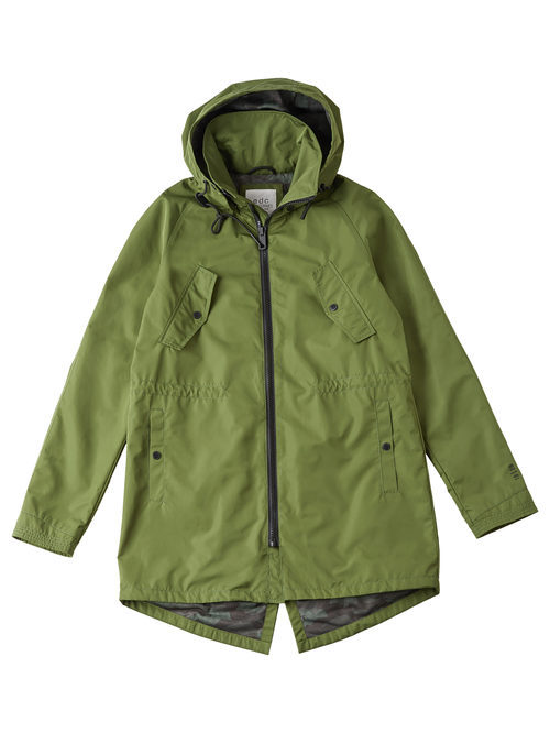 Parka verde con capucha para hombre de la colección de Primavera-Verano 2018 de Esprit