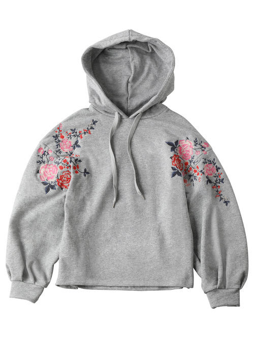 Sudadera gris con capucha para mujer de la colección de Primavera-Verano 2018 de Esprit