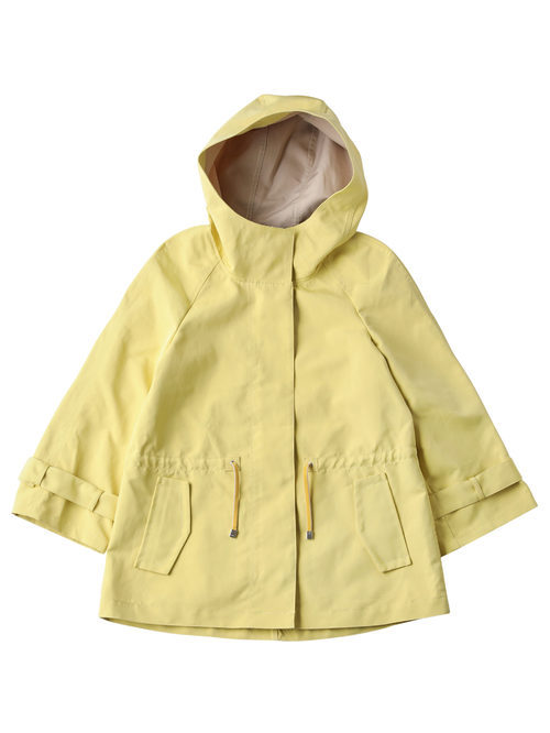 Impermeable amarillo con capucha para mujer de la colección de Primavera-Verano 2018 de Esprit