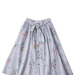 Falda acampanada a rayas para mujer de la colección de Primavera-Verano 2018 de Esprit