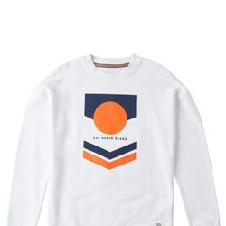 Sudadera blanca con dibujo para hombre de la colección de Primavera-Verano 2018 de Esprit