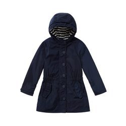 Parka azul marino con capucha para niña de la colección de Primavera 2018 de Benetton