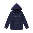 Sudadera azul marino con logo Benetton para niña de la colección de Primavera 2018 de Benetton