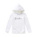 Sudadera blanca con logo Benetton para niña de la colección de Primavera 2018 de Benetton