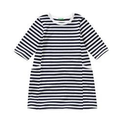 Vestido de rayas horizontales para niña de la colección de Primavera 2018 de Benetton