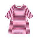 Vestido de rayas horizontales rosa para niña de la colección de Primavera 2018 de Benetton.