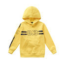 Sudadera amarilla con capucha para niño de la colección de Primavera 2018 de Benetton