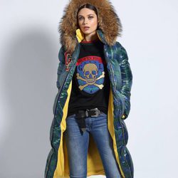 Plumífero con estampado a cuadros de Guts & Love de la colección otoño/invierno 2018