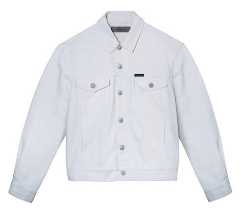 Chaqueta blanca masculina de Calvin Klein de la colección primavera jeans 2018