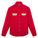 Camisa masculina roja de Calvin Klein de la colección primavera jeans 2018