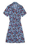 Vestido azul con estampado de flores de Calvin Klein de la colección primavera jeans 208
