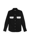 Camisa negra femenina de Calvin Klein de la colección primavera jeans 2018