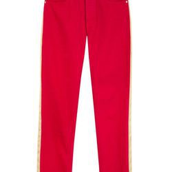 Pantalón rojo femenino de Calvin Klein de la colección primavera jeans 2018