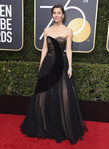 Jessica Biel con vestido de Dior en los Globos de Oro 2018